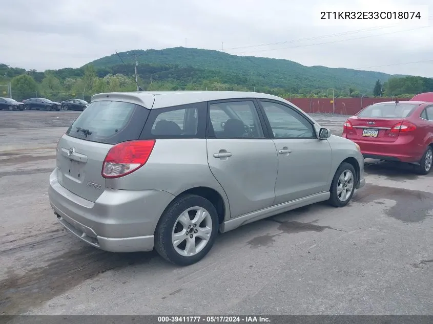 2T1KR32E33C018074 2003 Toyota Matrix Xr