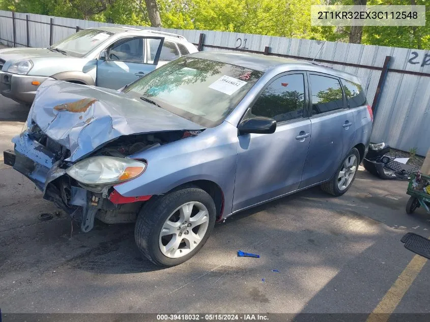 2T1KR32EX3C112548 2003 Toyota Matrix Xr