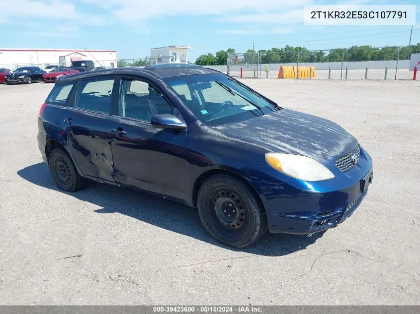 2T1KR32E53C107791 2003 Toyota Matrix Xr