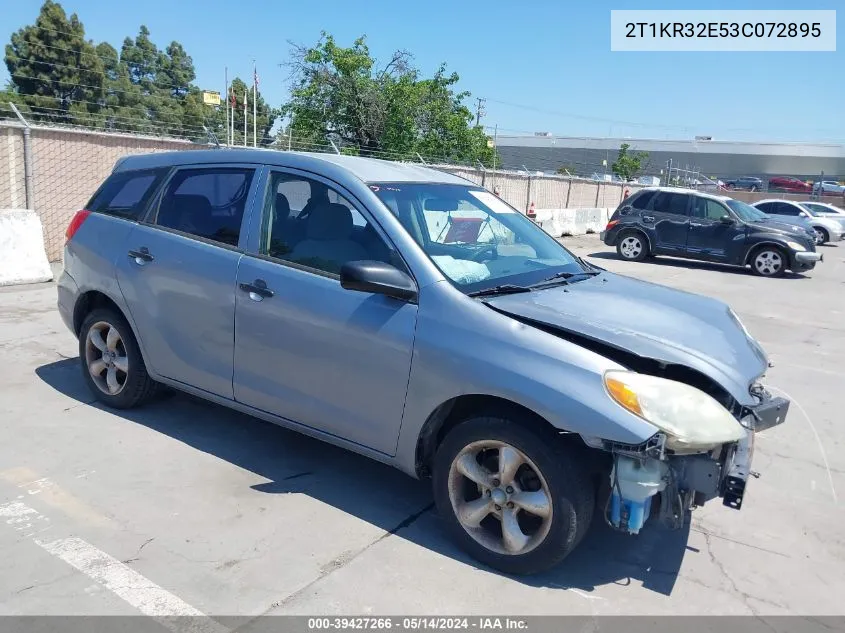 2T1KR32E53C072895 2003 Toyota Matrix Standard