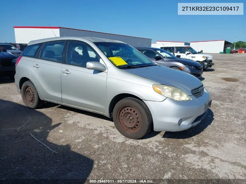 2T1KR32E23C109417 2003 Toyota Matrix Xr