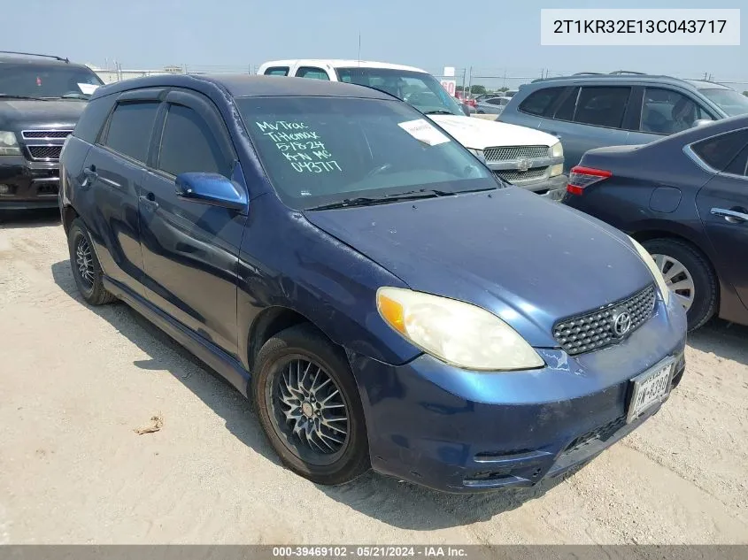 2T1KR32E13C043717 2003 Toyota Matrix Xr