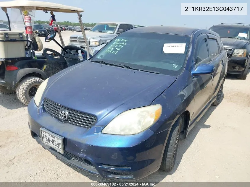 2T1KR32E13C043717 2003 Toyota Matrix Xr