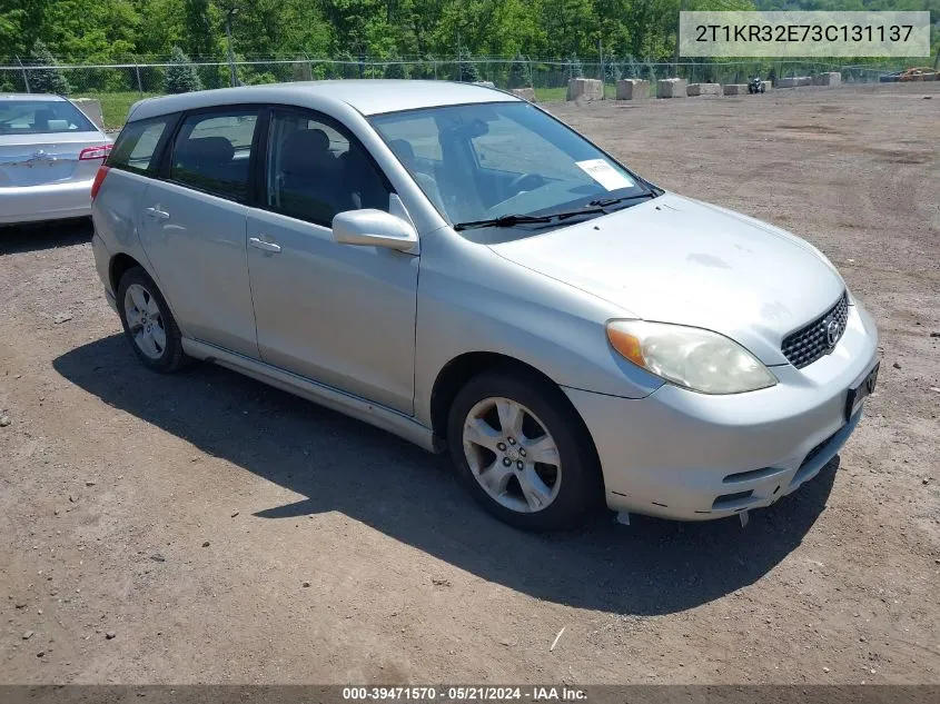 2003 Toyota Matrix Xr VIN: 2T1KR32E73C131137 Lot: 39471570