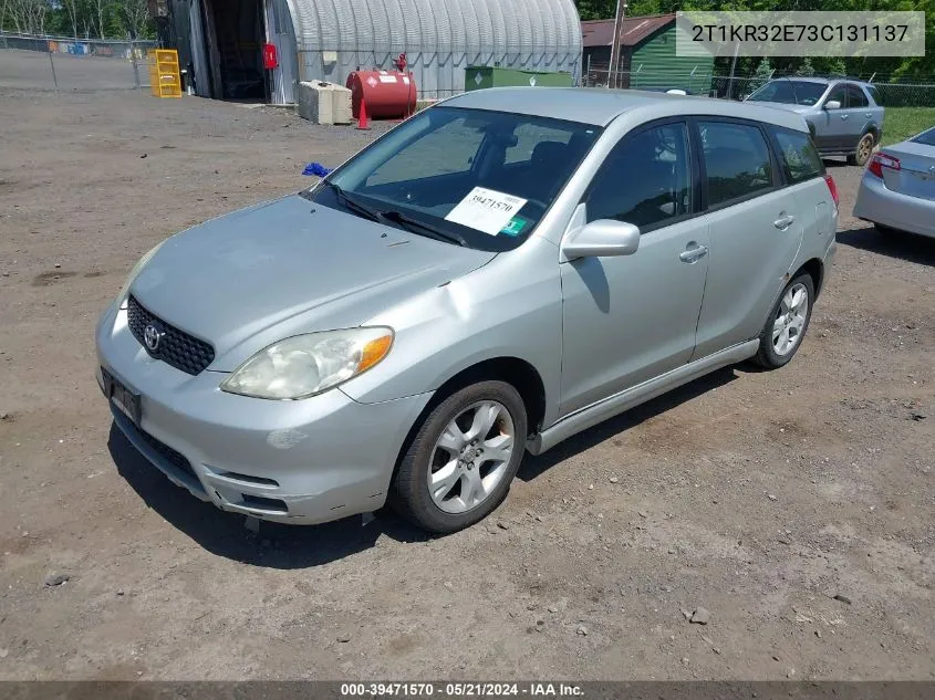 2003 Toyota Matrix Xr VIN: 2T1KR32E73C131137 Lot: 39471570