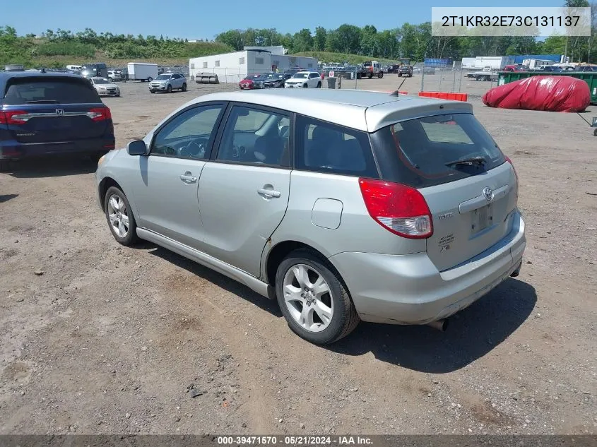 2003 Toyota Matrix Xr VIN: 2T1KR32E73C131137 Lot: 39471570