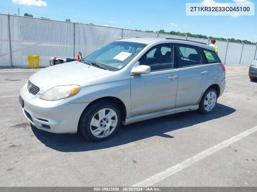 2T1KR32E33C045100 2003 Toyota Matrix Xr