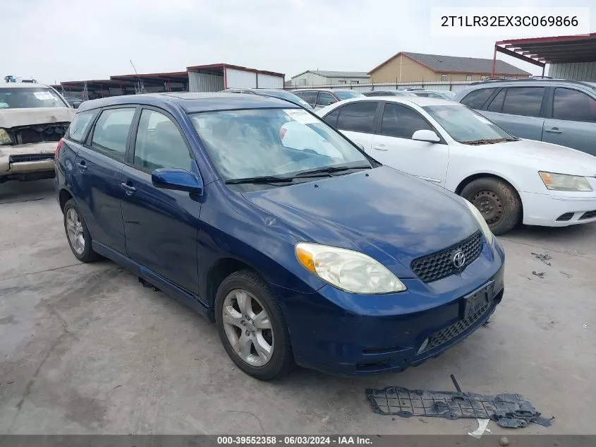 2003 Toyota Corolla Matrix Xr VIN: 2T1LR32EX3C069866 Lot: 39552358