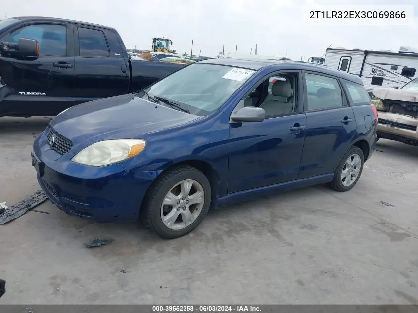 2003 Toyota Corolla Matrix Xr VIN: 2T1LR32EX3C069866 Lot: 39552358