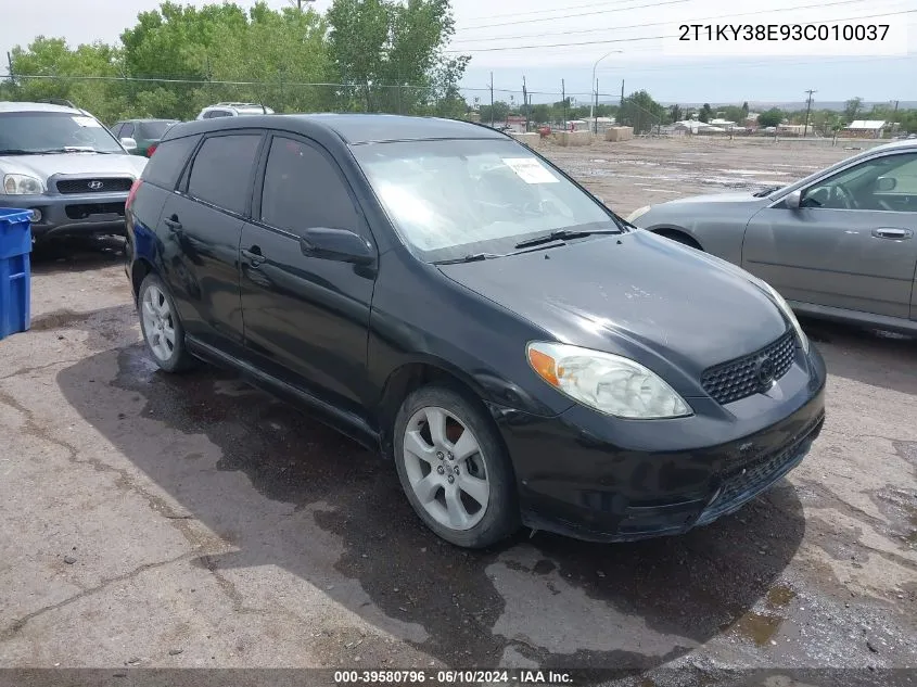 2T1KY38E93C010037 2003 Toyota Matrix Xrs