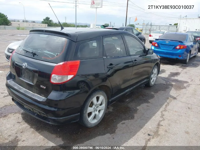 2T1KY38E93C010037 2003 Toyota Matrix Xrs