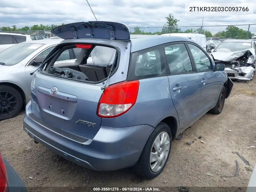 2T1KR32E03C093766 2003 Toyota Matrix Xr