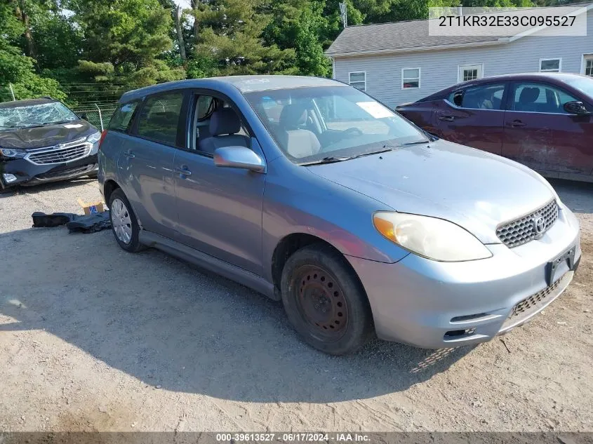 2003 Toyota Matrix Xr VIN: 2T1KR32E33C095527 Lot: 39613527