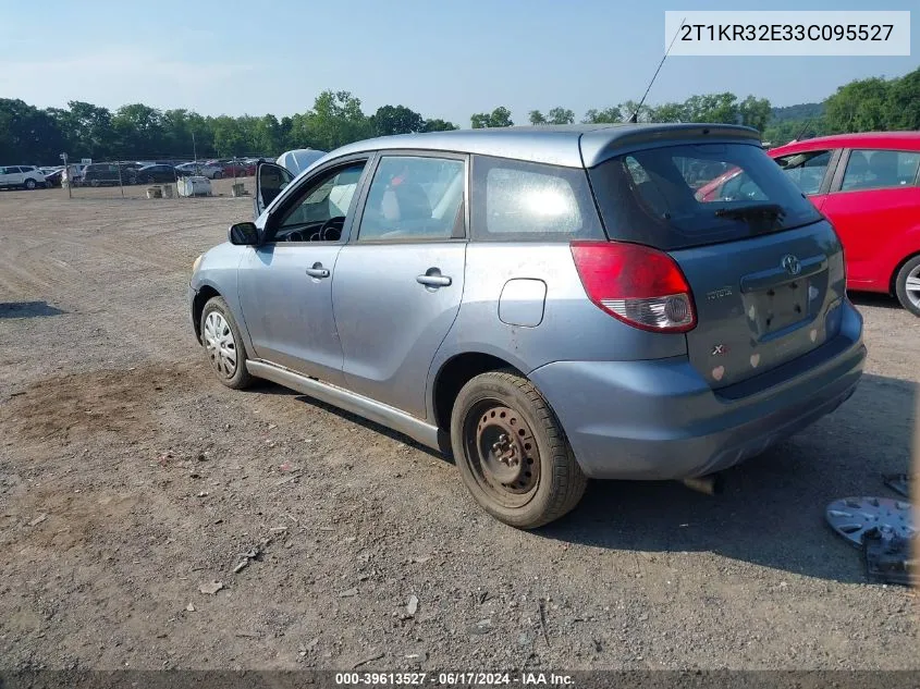 2003 Toyota Matrix Xr VIN: 2T1KR32E33C095527 Lot: 39613527