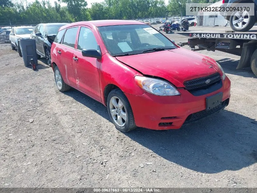 2T1KR32E23C094370 2003 Toyota Matrix Standard