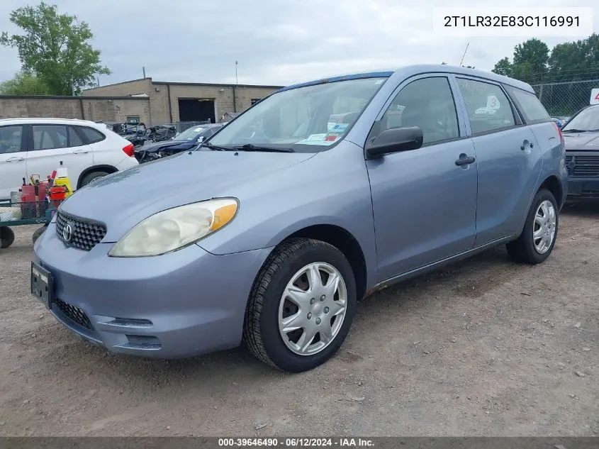 2T1LR32E83C116991 2003 Toyota Matrix Standard