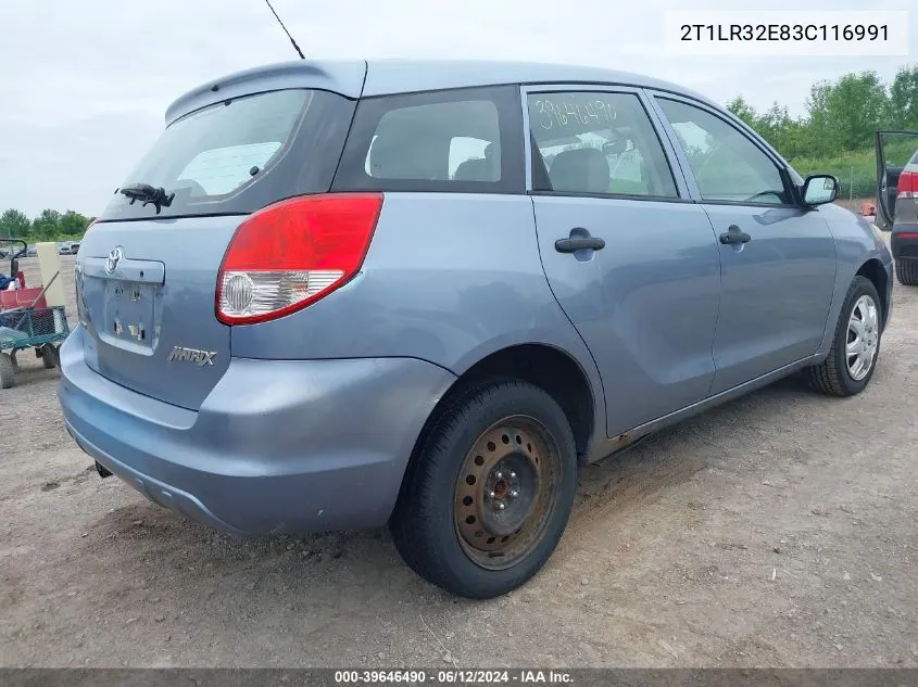 2T1LR32E83C116991 2003 Toyota Matrix Standard