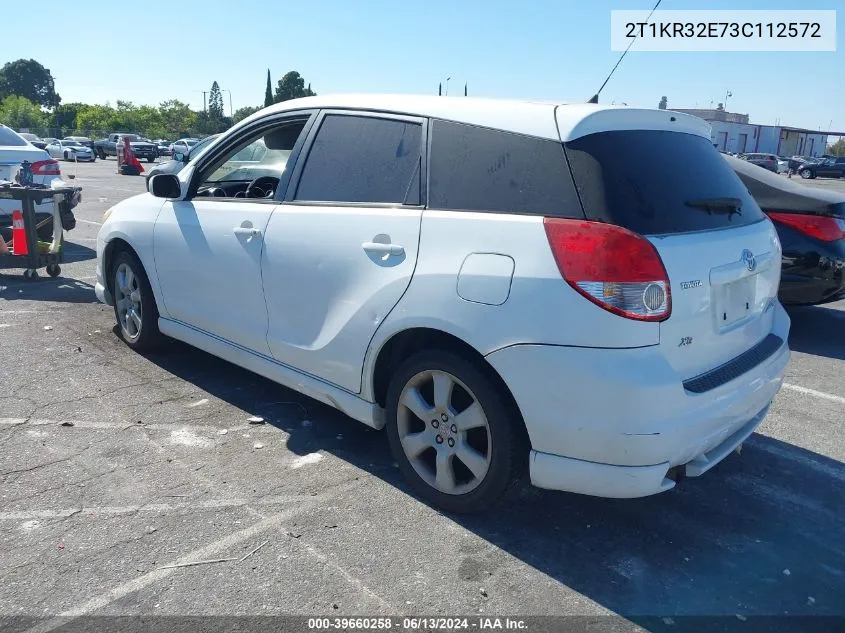 2T1KR32E73C112572 2003 Toyota Matrix Xr