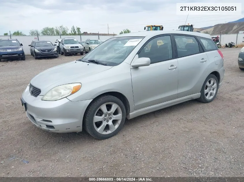 2003 Toyota Matrix Xr VIN: 2T1KR32EX3C105051 Lot: 39666803