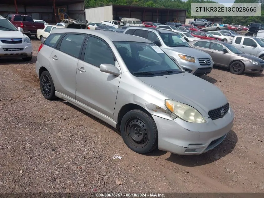 2003 Toyota Matrix Xr VIN: 2T1KR32E13C028666 Lot: 39678757