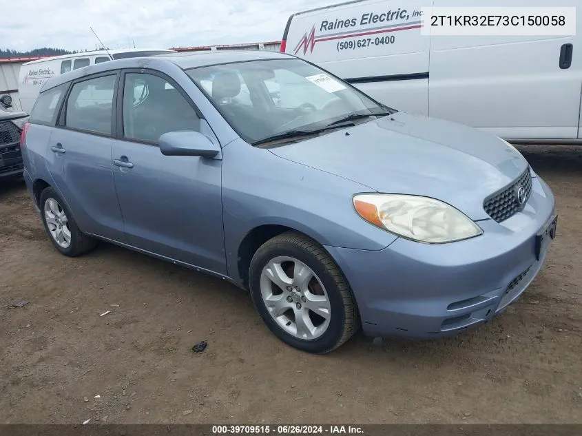 2T1KR32E73C150058 2003 Toyota Matrix Xr