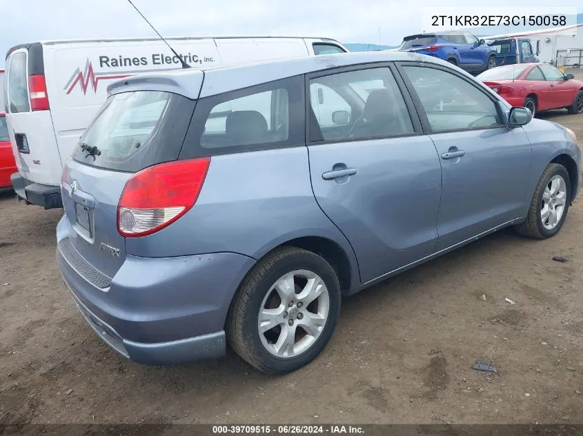 2T1KR32E73C150058 2003 Toyota Matrix Xr