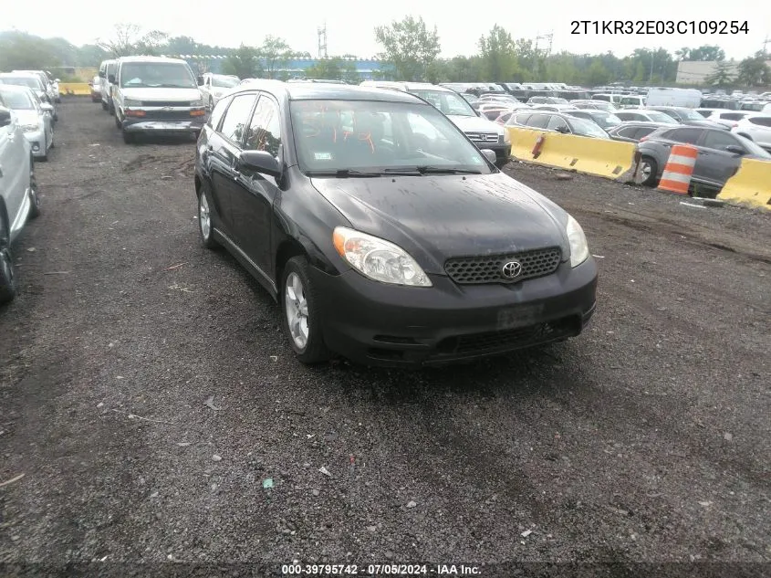 2T1KR32E03C109254 2003 Toyota Matrix Xr