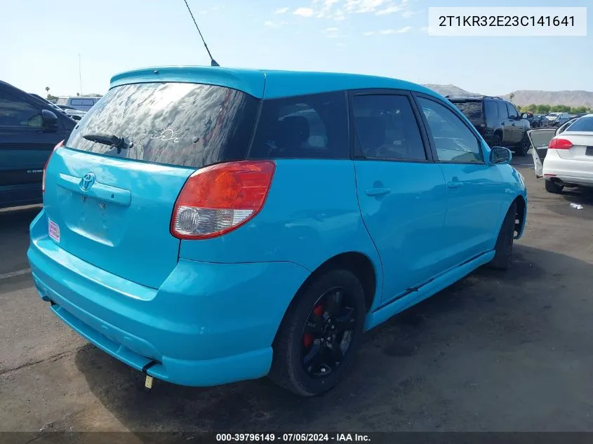 2T1KR32E23C141641 2003 Toyota Matrix Xr