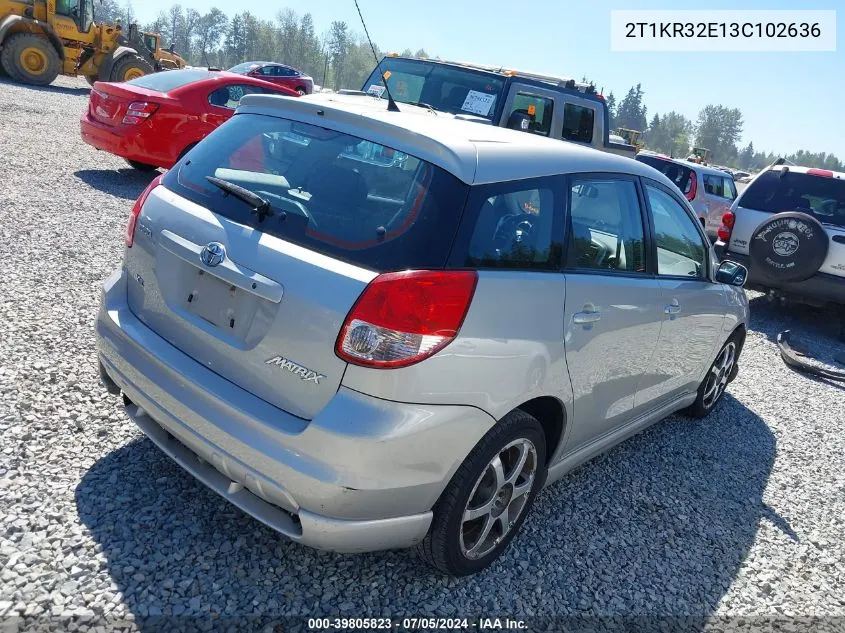 2T1KR32E13C102636 2003 Toyota Matrix Xr