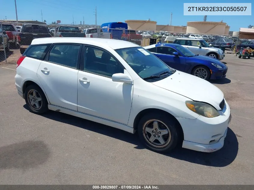 2003 Toyota Matrix Xr VIN: 2T1KR32E33C050507 Lot: 39829807