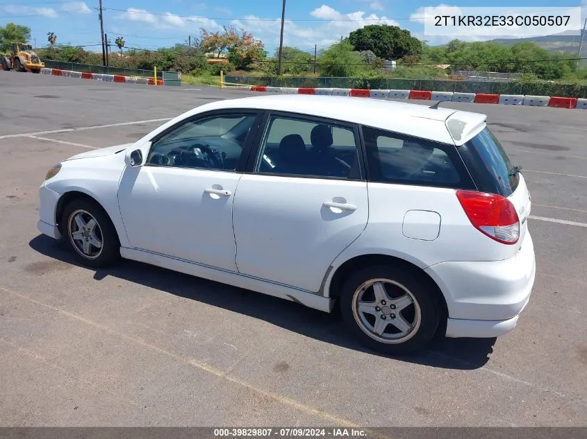 2003 Toyota Matrix Xr VIN: 2T1KR32E33C050507 Lot: 39829807