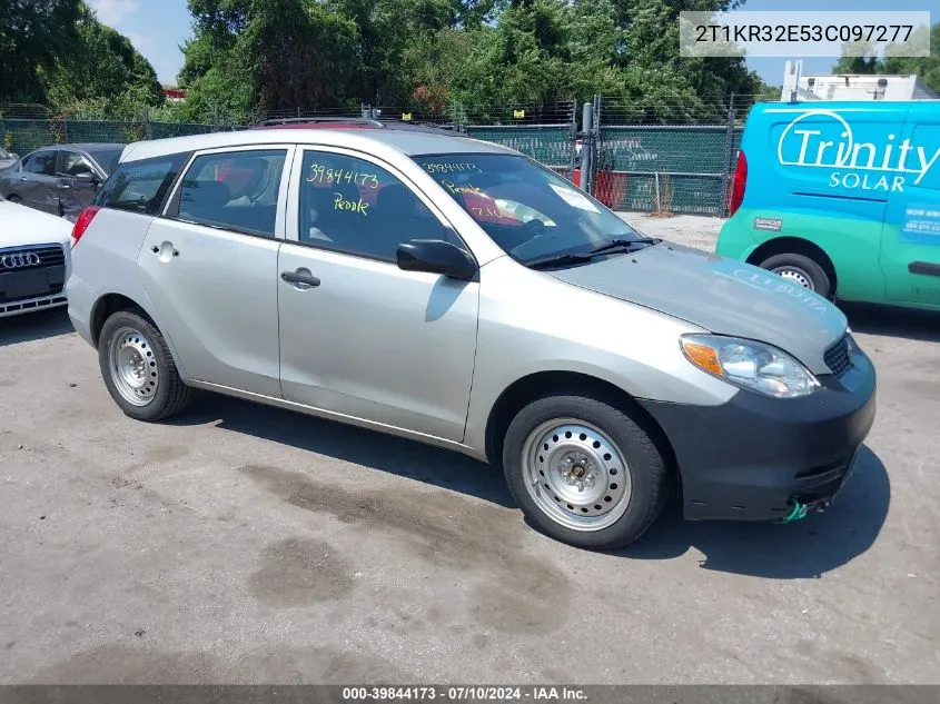 2T1KR32E53C097277 2003 Toyota Matrix Standard