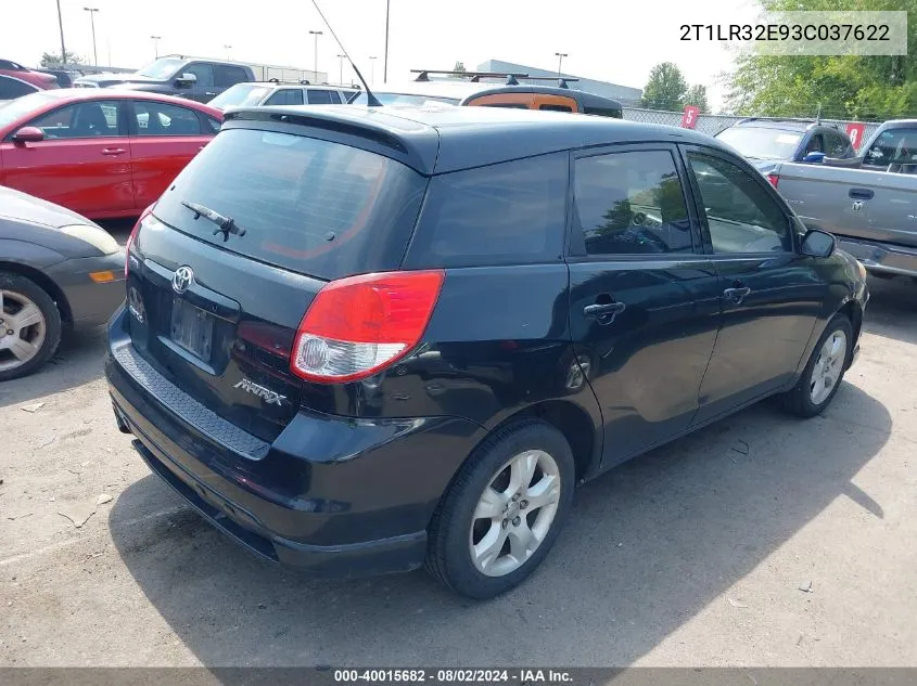 2003 Toyota Matrix Xr VIN: 2T1LR32E93C037622 Lot: 40015682