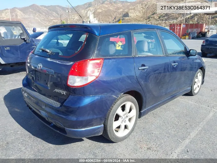 2T1KY38E53C064371 2003 Toyota Matrix Xrs