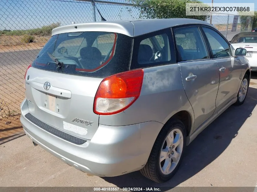 2T1KR32EX3C078868 2003 Toyota Matrix Xr