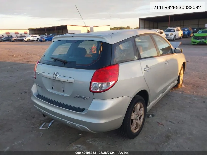 2003 Toyota Matrix Xr VIN: 2T1LR32E53C033082 Lot: 40198952