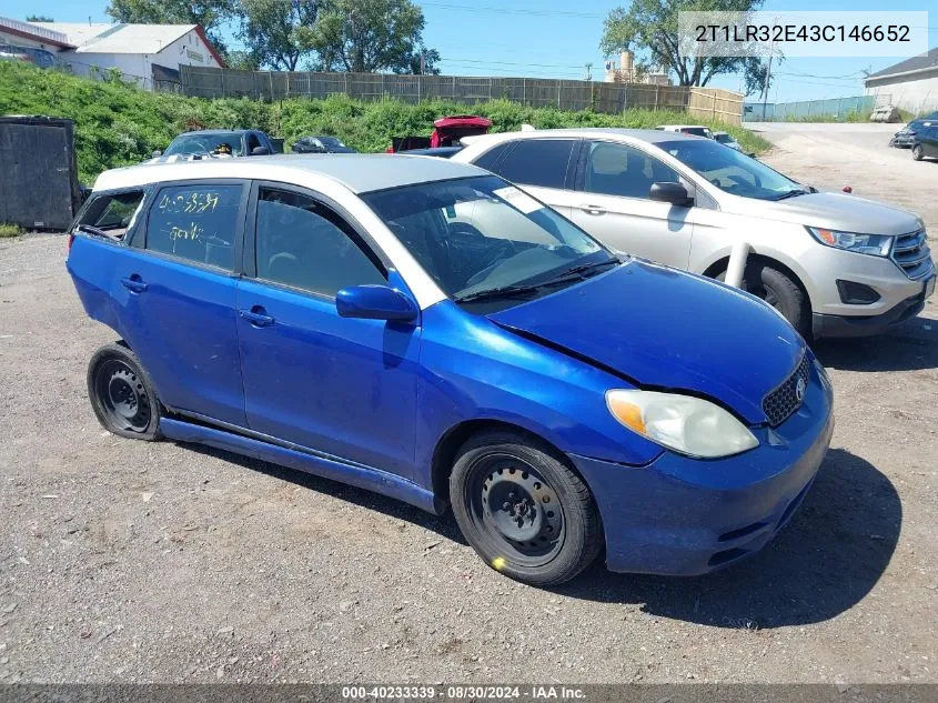 2T1LR32E43C146652 2003 Toyota Matrix Xr