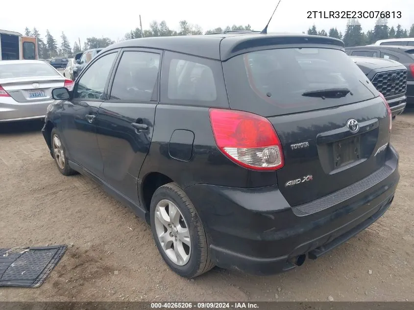 2003 Toyota Matrix Xr VIN: 2T1LR32E23C076813 Lot: 40265206