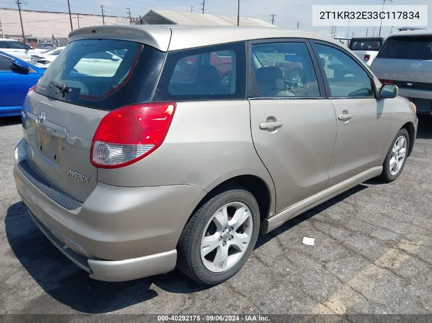 2T1KR32E33C117834 2003 Toyota Matrix Xr