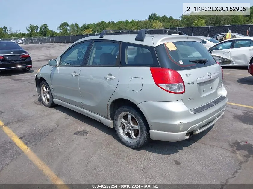 2T1KR32EX3C152905 2003 Toyota Matrix Xr