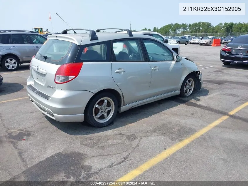 2T1KR32EX3C152905 2003 Toyota Matrix Xr