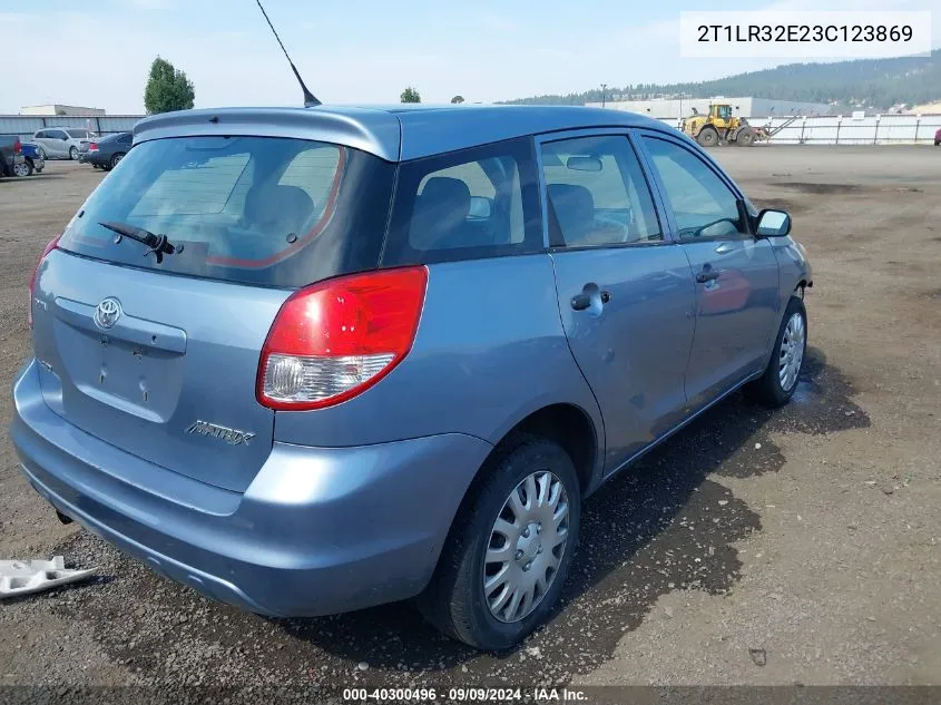 2003 Toyota Matrix Standard VIN: 2T1LR32E23C123869 Lot: 40300496