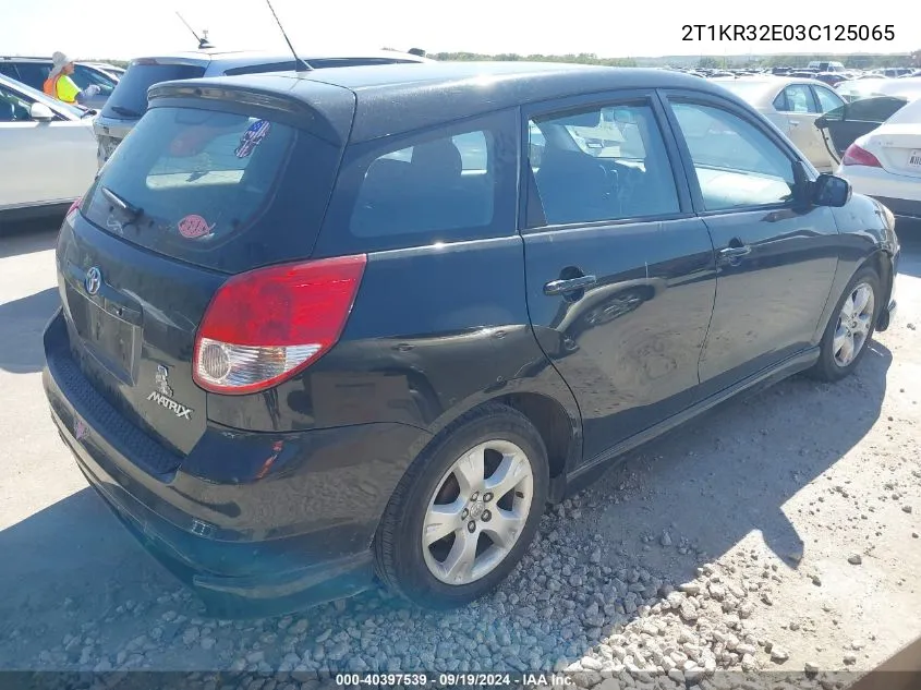 2T1KR32E03C125065 2003 Toyota Matrix Xr