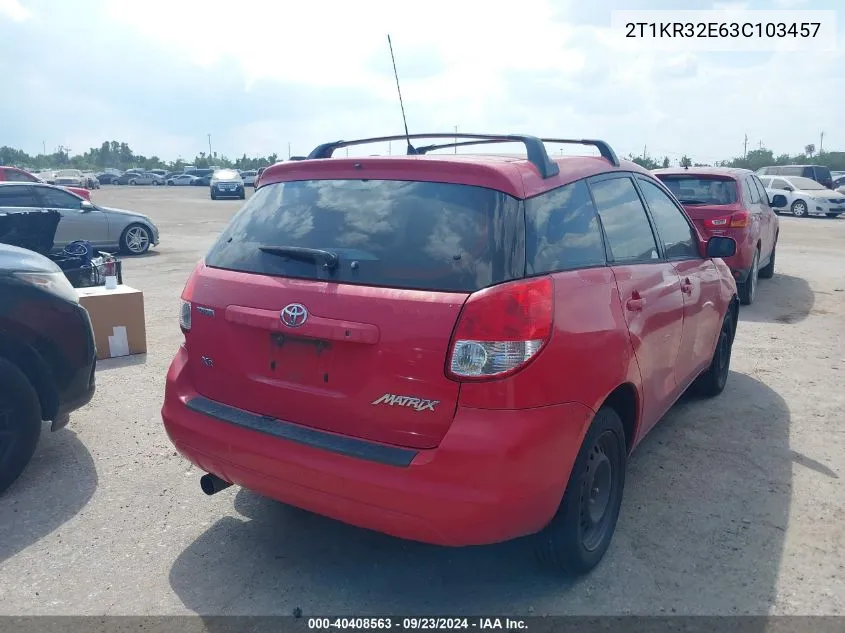 2T1KR32E63C103457 2003 Toyota Matrix Xr