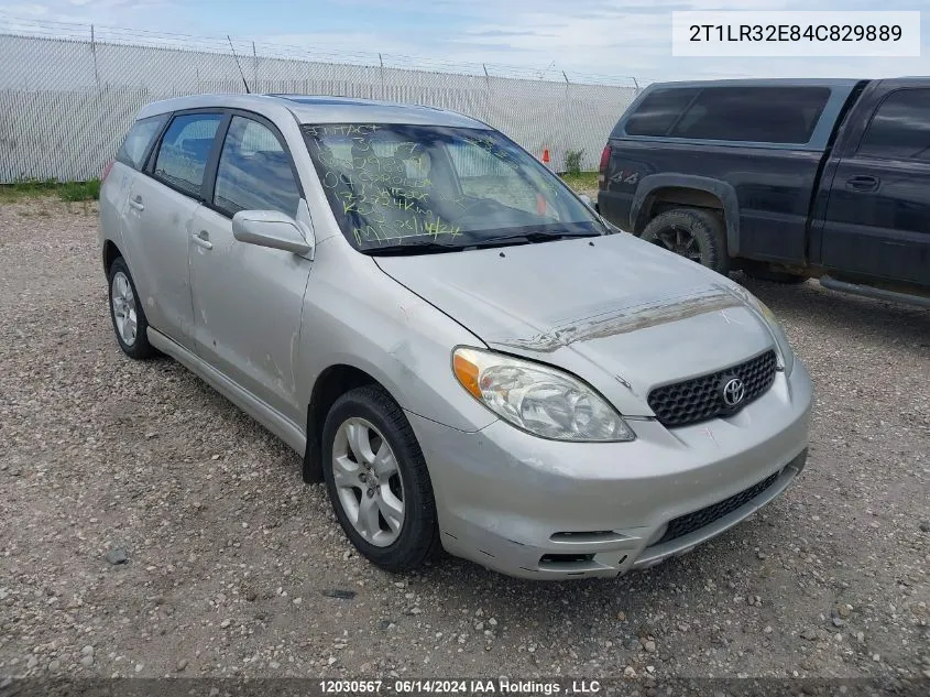 2004 Toyota Corolla Matrix Xr VIN: 2T1LR32E84C829889 Lot: 12030567