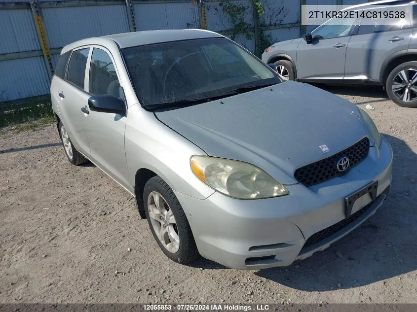 2T1KR32E14C819538 2004 Toyota Corolla Matrix Xr