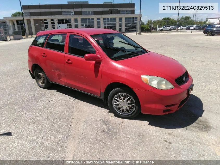 2004 Toyota Matrix Xr VIN: 2T1KR32E24C829513 Lot: 20165287