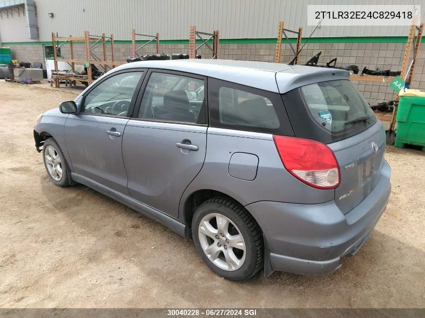 2T1LR32E24C829418 2004 Toyota Corolla Matrix Xr