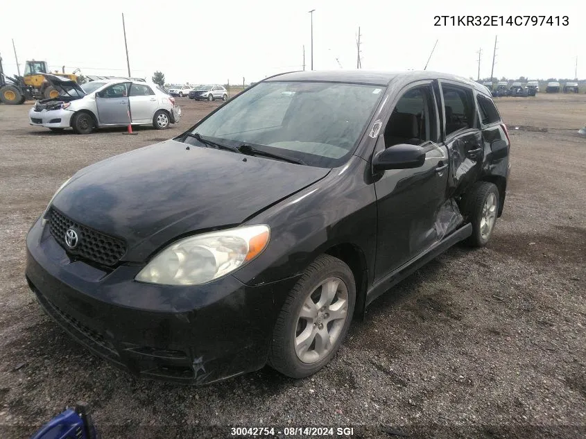 2004 Toyota Corolla Matrix Xr VIN: 2T1KR32E14C797413 Lot: 30042754