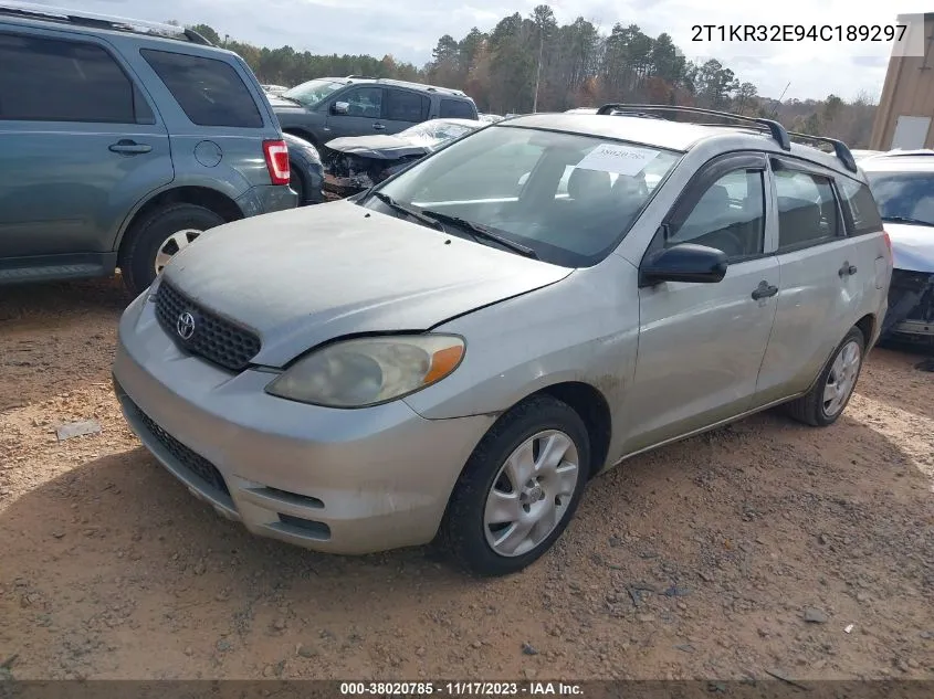 2T1KR32E94C189297 2004 Toyota Matrix Standard